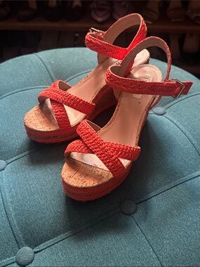 Dune London Coral Braided Cork Wedge Espadrilles